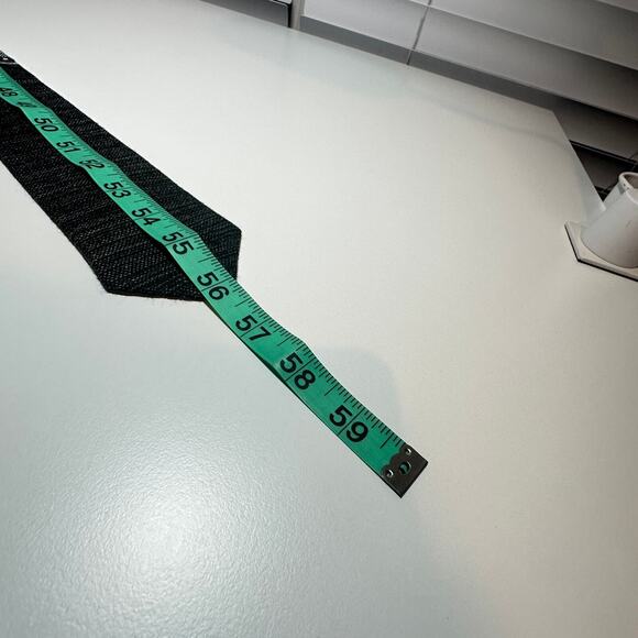 Vintage Unique Nazca Neck Tie Gray Career Office Business Casual Professional - Picture 11 of 11